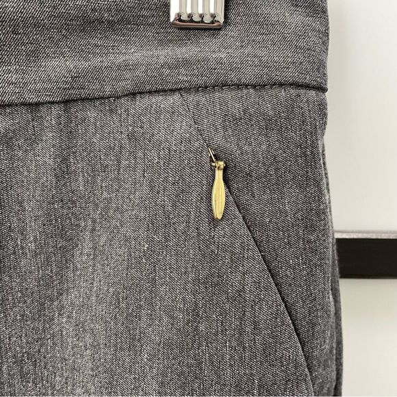 [10] The Limited Women’s Dark Grey Business Casual Pencil Skirt w/ Gold Zippers - Picture 7 of 13
